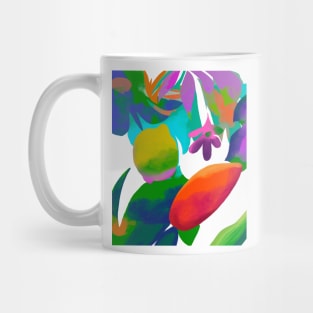 Abstract exotic multicolour print Mug